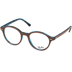 Ray Ban Men's Eyeglasses - Light Brown Full-Rim Frame | 0RX7118-5715-48-19-140