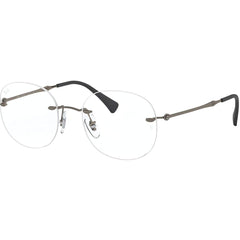 Ray Ban Men's Eyeglasses - Matte Dark Gunmetal Rimless Frame | 0RX8747-1128-48-18-140