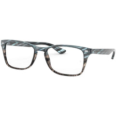 Ray Ban Unisex Eyeglasses - Blue Gradient Grey Strip Frame | RAY BAN 0RX5228MF 5839