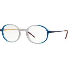 Ray-Ban Unisex Eyeglasses - Lt Grey Rubber Blue Round Frame | RAY BAN 0RX7153F 5821