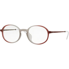 Ray-Ban Unisex Eyeglasses - Matt Lt Brown Round Full-Rim Frame | RAY BAN 0RX7153F 5792