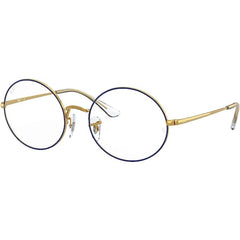 Ray-Ban Unisex Eyeglasses - Oval Blue On Legend Gold Frame | RAY BAN 0RX1970V 3105