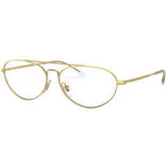 Ray-Ban Unisex Eyeglasses - Shiny Gold Aviator Frame | RAY BAN 0RX6454 2500