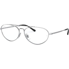 Ray-Ban Unisex Eyeglasses - Silver Aviator Full-Rim Frame | RAY BAN 0RX6454 2501