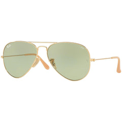 Ray-Ban Unisex Sunglasses - Evolve Gold Metal Green Lens Frame | RB3025 90644C 58