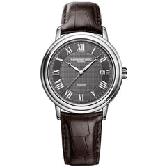Raymond Weil Men's Automatic Watch - Maestro Grey Dial Brown Strap | 2837-STC-00609