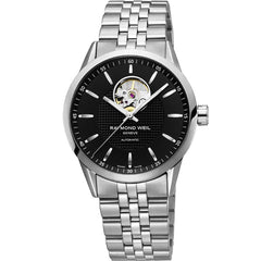 Raymond Weil Men's Bracelet Watch - Freelancer Automatic Silver Steel | 2710-ST-20021