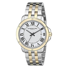 Raymond Weil Men's Bracelet Watch - Tango Silver Dial Two Tone Steel | 5591-STP-00657