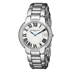 Raymond Weil Women's Diamond Watch - Jasmine Silver Dial | 5235-STS-00659