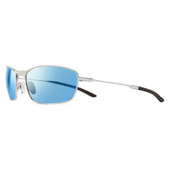 Revo Unisex Sunglasses - Thin Shot Chrome Metal Frame Blue Water Lens | 3090 03 BL