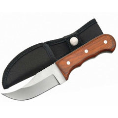 Rite Edge Skinner Knife - Full Tang Plain Blade Brown Pakkawood Handle | SZ211129