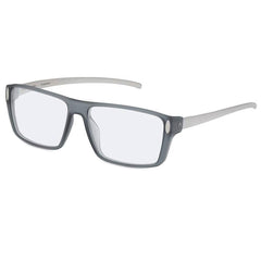 Rodenstock Men's Eyeglasses - Demo Lens Grey Frame Rectangular | R8010-B-59-15-155