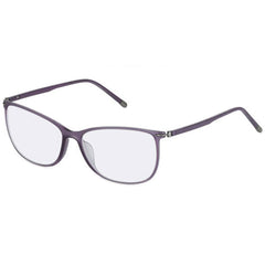 Rodenstock Women's Eyeglasses - Demo Lens Purple Frame Cat Eye | R7038-F-56-16-140