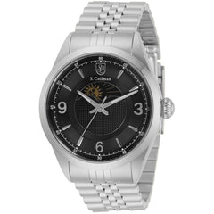 S. Coifman Men's Quartz Watch - Day and Night Indicator Silver Tone Bracelet | SC0427