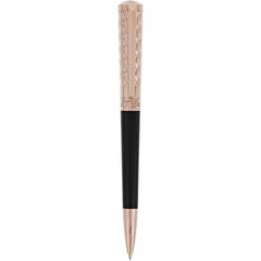 S.T. Dupont Ballpoint Pen - Liberte Black Lacquer and Rose Gold Finish | DP465601
