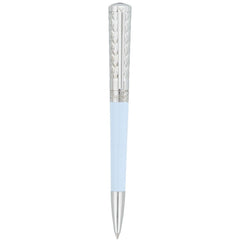S.T. Dupont Ballpoint Pen - Liberte Palladium and Blue Lacquer Barrel | DP465279