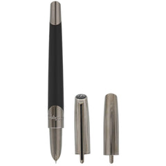 S.T. Dupont Fountain Pen - Defi Millenium Black and Gunmetal, Medium Nib | DP400719