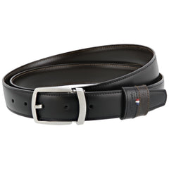 S.T. Dupont Reversible Belt - Line D Black and Brown Calfskin Leather | DP8230120