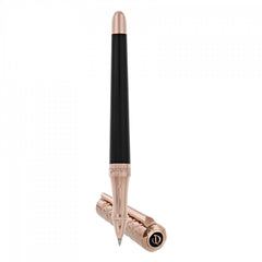 S.T. Dupont Rollerball Pen - Liberté Black Lacquer and Rose Gold Palladium | DP462601