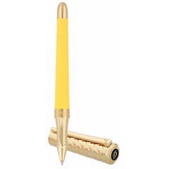 S.T. Dupont Rollerball Pen - Liberté Yellow Lacquer and Gold Metal Trim | DP462680
