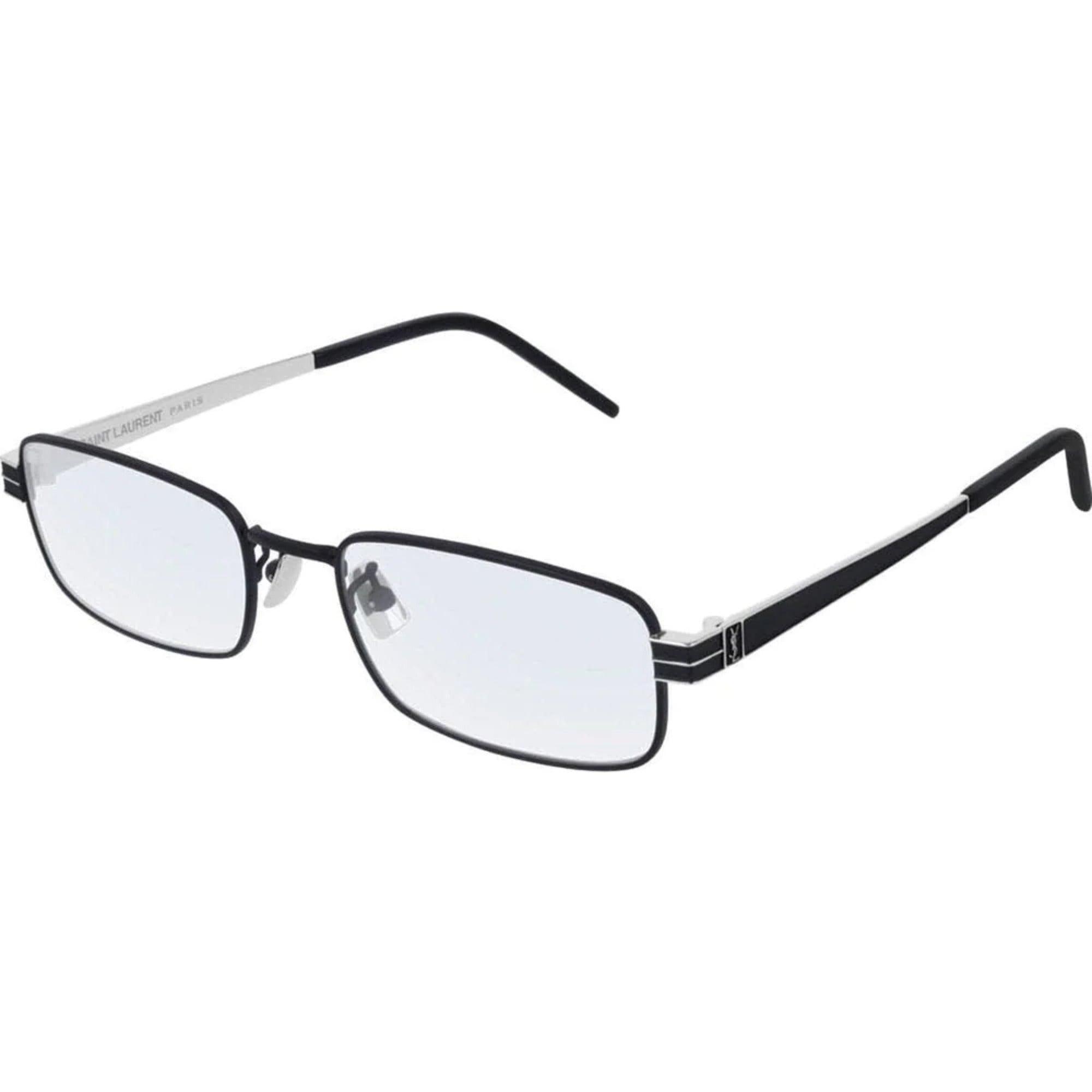Saint Laurent Unisex Eyeglasses - Black Rectangular Frame | SAINT LAUR