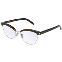 Saint Laurent Women's Eyeglasses - Havana Plastic Cat Eye | SAINT LAURENT SL218 003