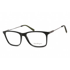 Salvatore Ferragamo Men's Eyeglasses - Black/Matte Ruthenium Metal Frame | SF2876 021