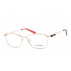 Salvatore Ferragamo Men's Eyeglasses - Cat Eye Shiny Light Gold Frame | SF2198 729