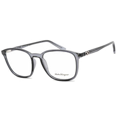 Salvatore Ferragamo Men's Eyeglasses - Crystal Grey Rectangular Frame | SF2895 057