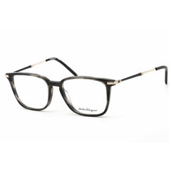 Salvatore Ferragamo Men's Eyeglasses - Striped Khaki Rectangular Frame | SF2861 319