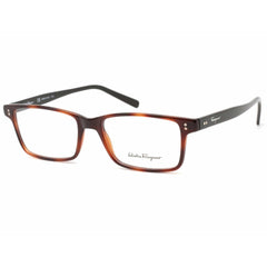 Salvatore Ferragamo Men's Eyeglasses - Tortoise/Black Rectangular Frame | SF2914 241
