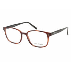 Salvatore Ferragamo Men's Eyeglasses - Tortoise/Black Rectangular Frame | SF2915 241