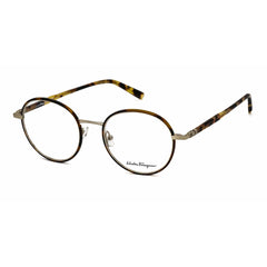 Salvatore Ferragamo Men's Eyeglasses - Vintage Tortoise Round Full Rim | SF2171 281