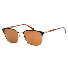 Salvatore Ferragamo Men's Sunglasses - Onyx/Shiny Gold Metal Frame | SF180S 015