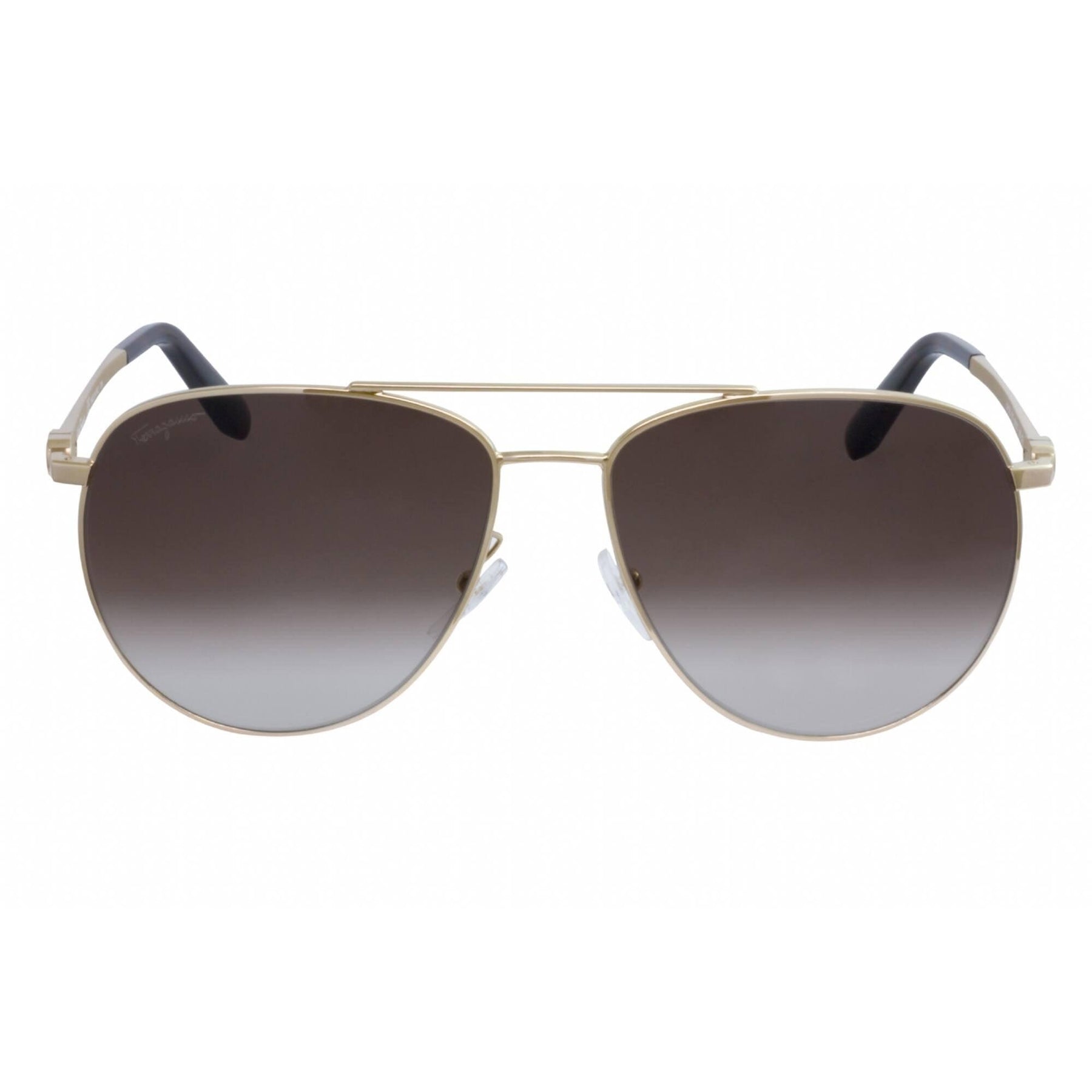 Salvatore Ferragamo Unisex Sunglasses - Gold Frame Grey  display picture 2