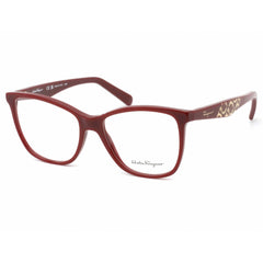Salvatore Ferragamo Women's Eyeglasses - Burgundy Rectangular Frame | SF2903 601