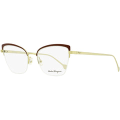 Salvatore Ferragamo Women's Eyeglasses - Gold/Burgundy | SALVATORE FERRAGAMO2182 744
