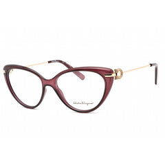 Salvatore Ferragamo Women's Eyeglasses - Orchid/Rose Gold Cat Eye Frame | SF2871R 549