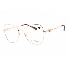 Salvatore Ferragamo Women's Eyeglasses - Rose Gold Rectangular Frame | SF2221 770