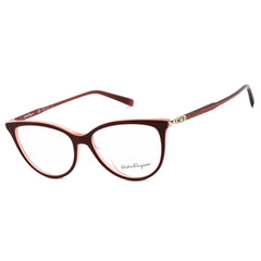 Salvatore Ferragamo Women's Eyeglasses - Wine Cat-Eye Plastic Frame | SF2870 606
