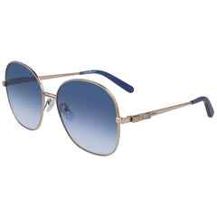 Salvatore Ferragamo Women's Sunglasses - Blue Gradient Lens Oval Frame | SF242S 783