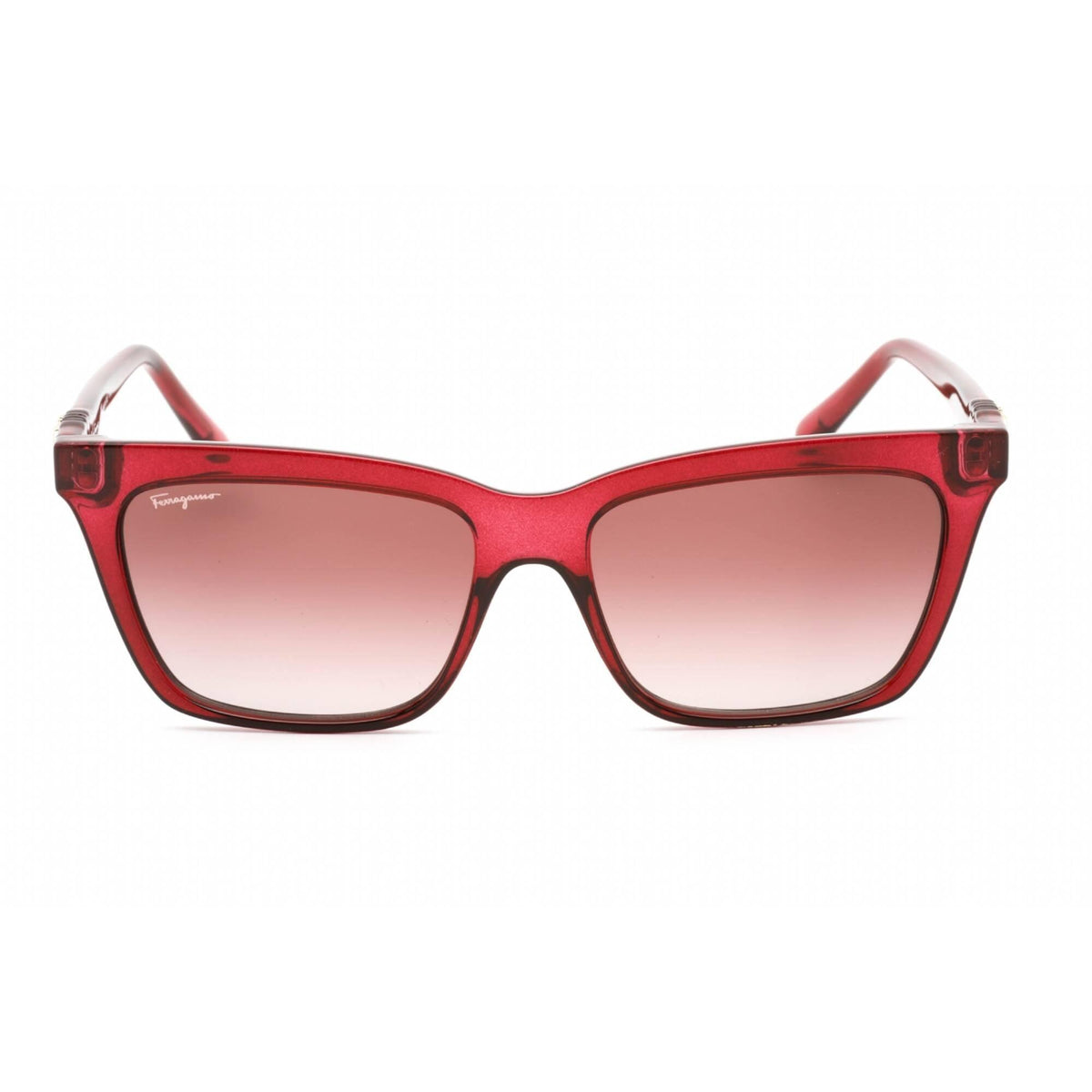 Salvatore Ferragamo SF1018S Sunglasses Crystal Wine Rectangular Ferragamo-Women main image 3