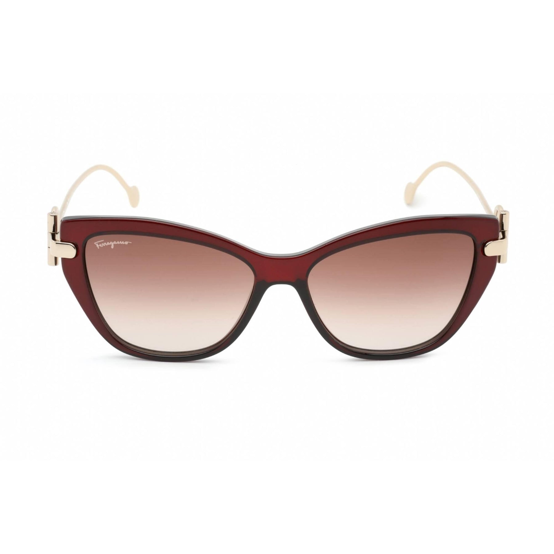 NIB: Salvatore Ferragamo Oversized Cat Eye Sunglasses in Wine Colorway Ferragamo Cat Eye Sunglasses SF867S 606 Wine 50mm 867  main image 4