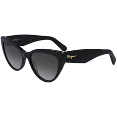 Salvatore Ferragamo Women's Sunglasses - Grey Gradient Lens Black Frame | SF930S 001