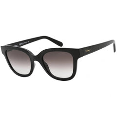 Salvatore Ferragamo Women's Sunglasses - Smoke Grey Gradient Lens Metal | SF1066S 001
