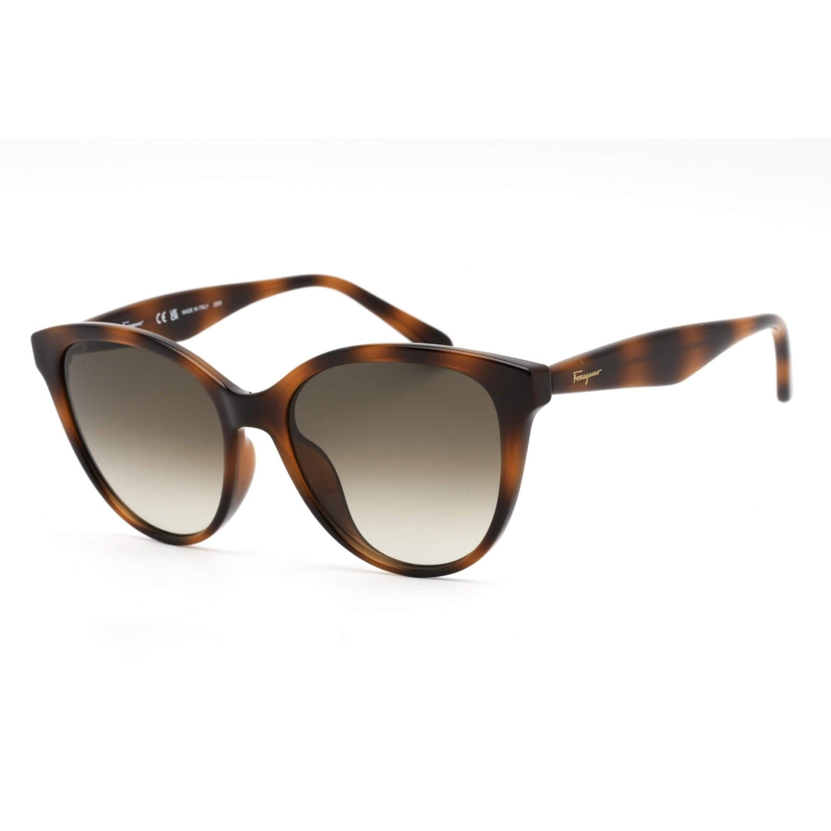 Salvatore Ferragamo Tortoiseshell Sunglasses with Gold Gancini - Brown Gradient Salvatore Ferragamo SF727S 214 Sunglasses Women main image 2