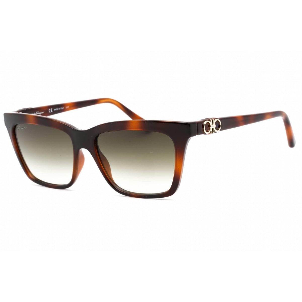 Salvatore Ferragamo Tortoise Sunglasses with SF Logo at Temples. Salvatore Ferragamo SF1030SCP Sunglasses – AmbrogioShoes main image 4