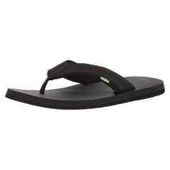 Sanuk Men's Flip Flops - Beer Cozy 2 Sandals Black | SMS10868-BLK