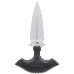 Schrade Fixed Knife - MOE Double-Edge Dagger Point Black Overmold Handle | 1182518