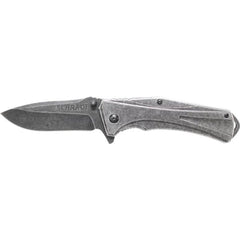 Schrade Folding Knife - Stone Washed Steel Blade Liner Lock, 8.10 inch | SCH506-DISCO